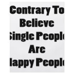 Contrary To Believe Single People Are Happy People Personalized Flyer