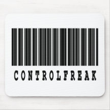 control freak barcode design mousemat