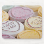 Conversation hearts candy I Love You Forever photo mousepads