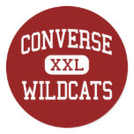 Converse - Wildcats - High - Converse Louisiana Round Sticker