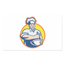 Cook Chef Baker With Mixing Bowl Retro