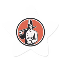 Cook Chef Baker With Roller Retro