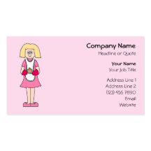 Cook in Pink and White. Business Card Templates