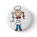 Cook Stick Figure Button