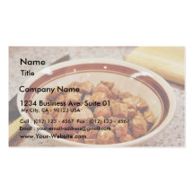 Cooked Stew Meat Business Card Templates