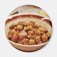 Cooked Stew Meat Magnets