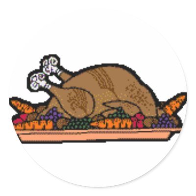 cooked turkey sticker by VanityBarn