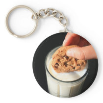 Cookie and a Glass of Milk Keychain
