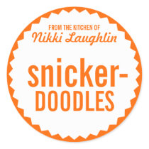 Cookie Exchange Bake Sale Label Template Round Stickers