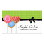 Cookie Pops Green  Business Cards