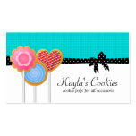 Cookie Pops Turquoise Business Cards