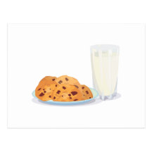 cookies and milk post cards