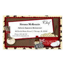 Cookies Snacks Business Cards