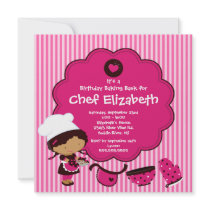 Cooking Baking Birthday Party Invitation