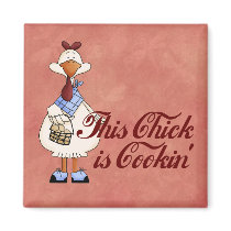 Cooking Chick Refrigerator Magnets