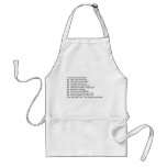 Cooking Commandments aprons