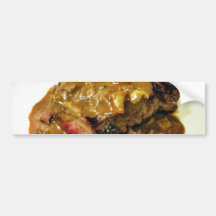 Cooking Grilled Steaks Food Bumper Sticker