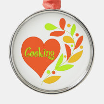 Cooking Heart Christmas Tree Ornaments