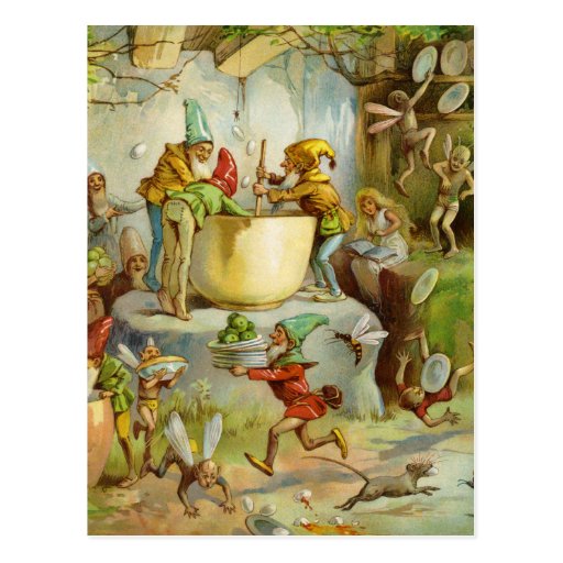 Cooking In The Gnome Kitchen Post Cards