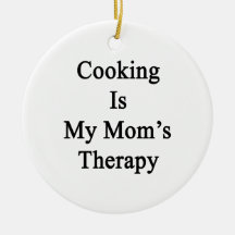 Cooking Is My Mum's Therapy Christmas Ornament