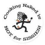 Cooking Naked - Sticker