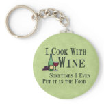 Cooking with Wine Key Chains