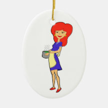 cooking woman Ornament