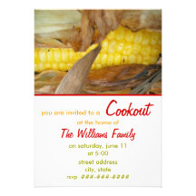 Cookout Invitation - Corn on The Cob
