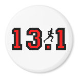 Cool 13.1 half marathon magnets