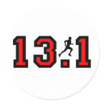 Cool 13.1 half marathon stickers