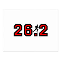 Cool 26.2 marathon postcard