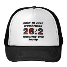 Cool 26.2 marathon trucker hats