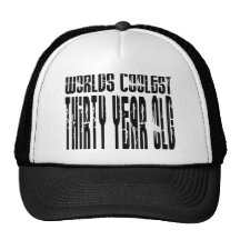 Cool 30th Birthdays Worlds Coolest Thirty Year Mesh Hat