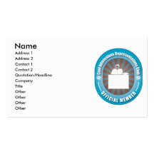 Cool Admissions Representatives Club Business Card