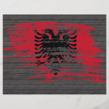 Cool Albanian flag design Personalized Flyer