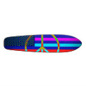 Cool American Flag and Peace Sign Board skateboards