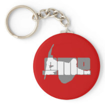Cool amp snowboarding keychain