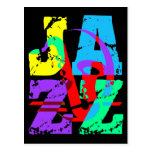 Cool and hip Jazz Post Card