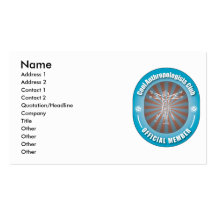 Cool Anthropologists Club Business Card Templates