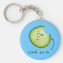cool as a cucumber key chain