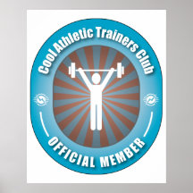 Cool Athletic Trainers Club Posters