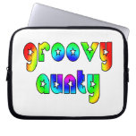 Cool Aunts Christmas & Birthdays : Groovy Aunty Laptop Computer Sleeves