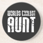 Cool Aunty Aunts Aunties : Worlds Coolest Aunt Drink Coasters