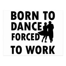 Cool Ballroom dance Designs Post Cards