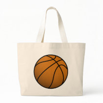 Cool Basketball and Custom Sports B Ball Tote Bags