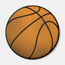 Cool Basketball and Custom Sports B Ball Magnets