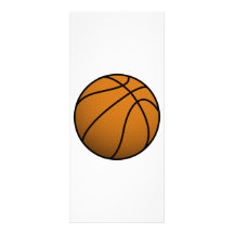 Cool Basketball and Custom Sports B Ball Customized Rack Card