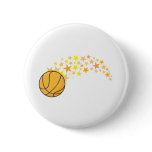 Cool Basketball Stars Icon Logo Shirt Pinback Button
