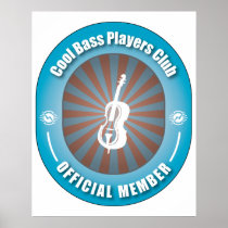 Cool Bass Players Club Posters
