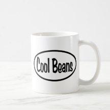 Cool Beans Oval Coffee Mugs